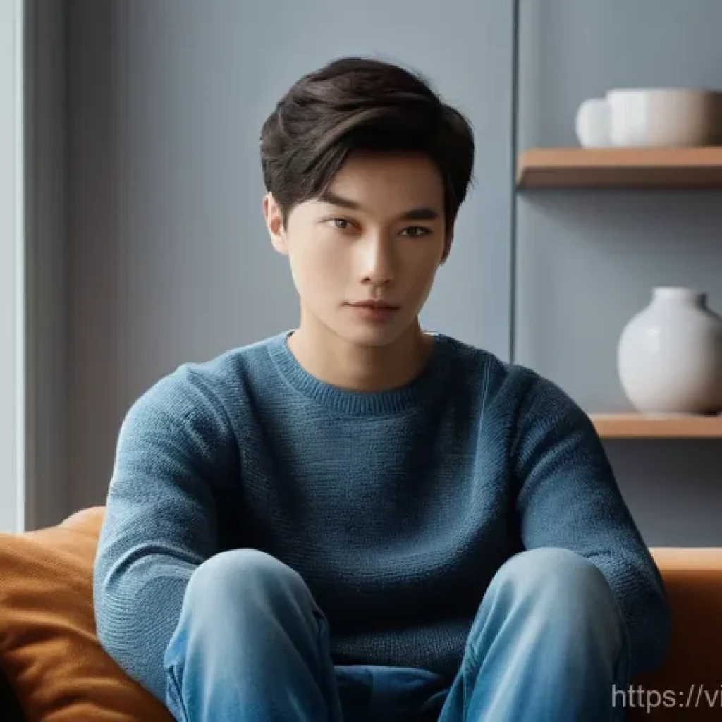 포스트휴머니즘과 인공지능  인간의 정의 변화 - **Prompt 1: Empathy's Reflection in the Digital Age**
    A young adult, perhaps in their mid-20s, w...
